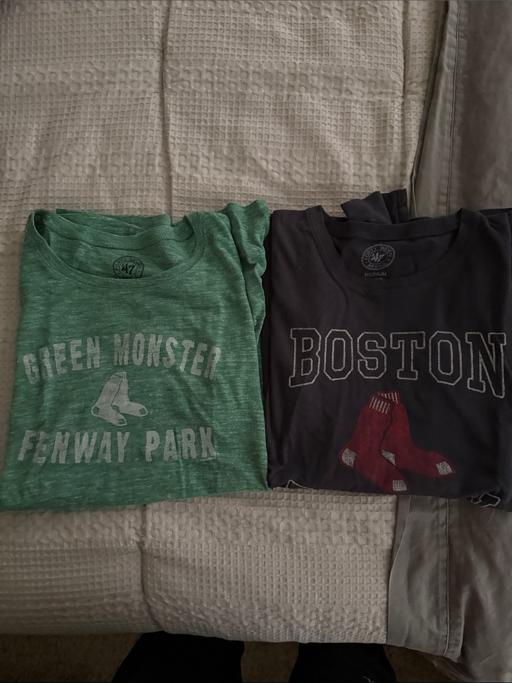 47 Brand Women’s Boston Red Sox Graphic Tee Set - Green & Navy